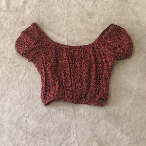 Off the shoulder crop top